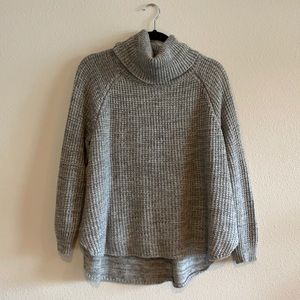 Light grey cowl neck sweater, oversized